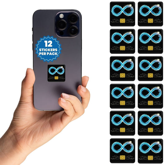 Optimal Prime Device Neutralizer Stickers - Shielding Stickers for Phones, Tablets, Laptops, and WiFi Devices | for Home and Office Protection | 12 Pack
