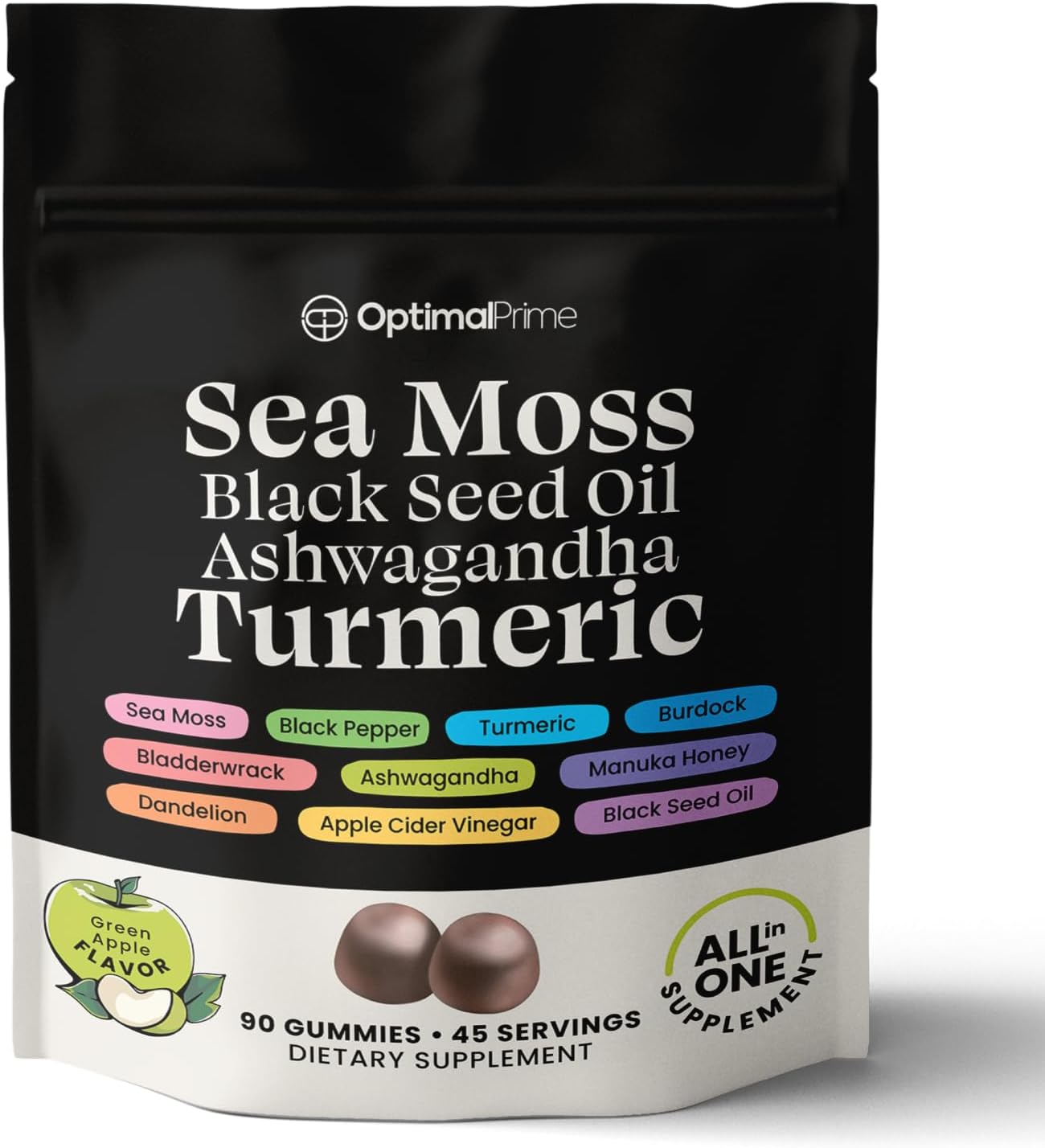 Sea Moss, Black Seed Oil, Ashwaganda, Tumeric